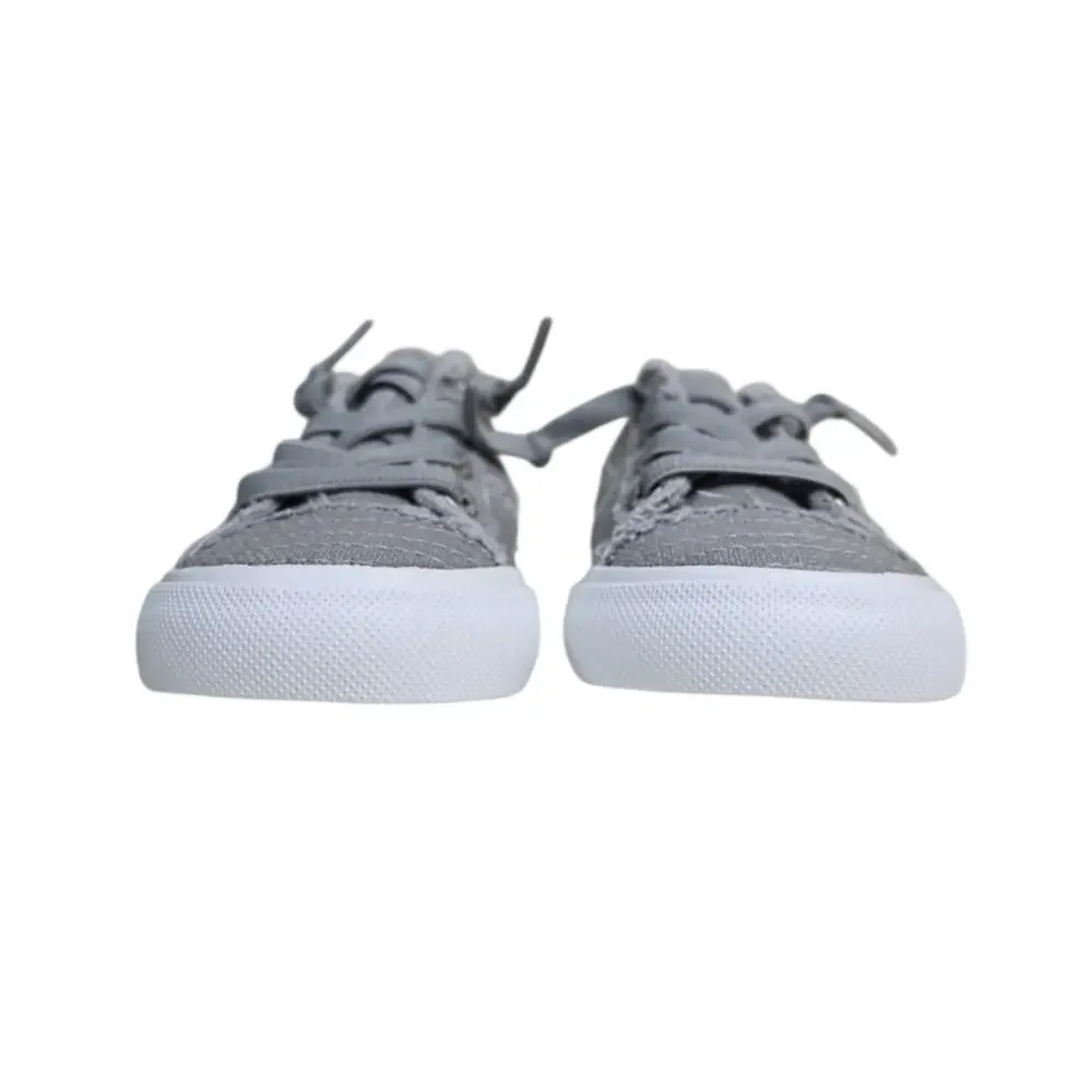 Blowfish Malibu Toddler 6 Playfield Gray Floral Embroidered Sneakers NEW